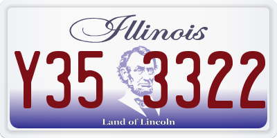 IL license plate Y353322