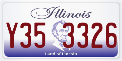 IL license plate Y353326