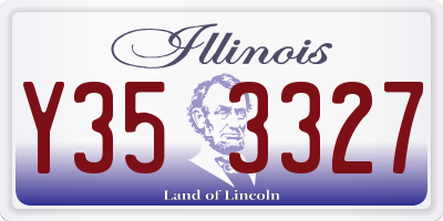 IL license plate Y353327