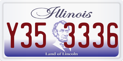 IL license plate Y353336