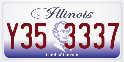 IL license plate Y353337