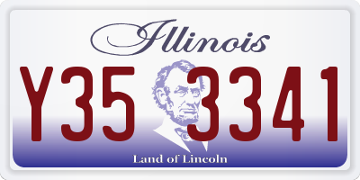 IL license plate Y353341