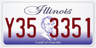 IL license plate Y353351