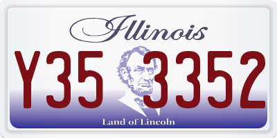 IL license plate Y353352