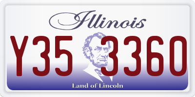 IL license plate Y353360