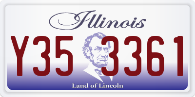 IL license plate Y353361