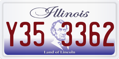 IL license plate Y353362