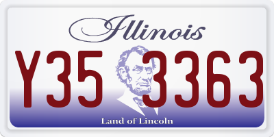IL license plate Y353363