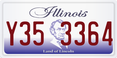 IL license plate Y353364