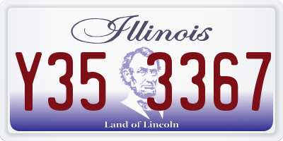 IL license plate Y353367