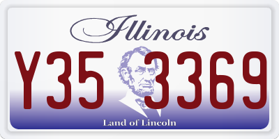 IL license plate Y353369