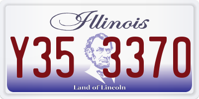 IL license plate Y353370
