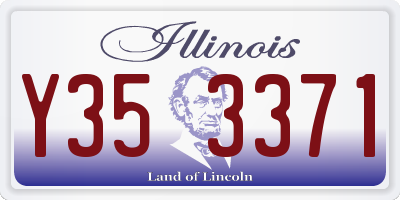 IL license plate Y353371