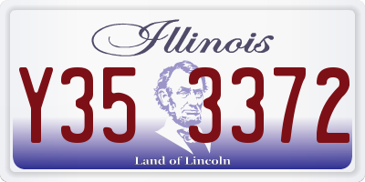 IL license plate Y353372