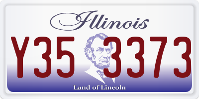 IL license plate Y353373