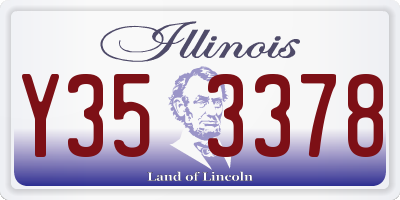 IL license plate Y353378