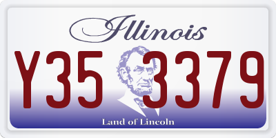 IL license plate Y353379