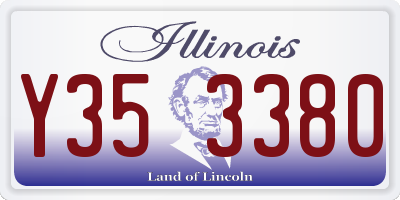 IL license plate Y353380