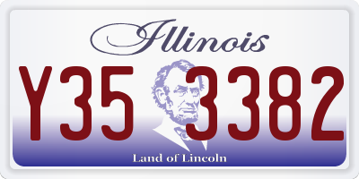 IL license plate Y353382