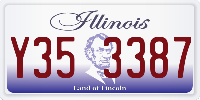 IL license plate Y353387