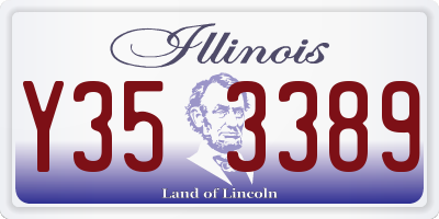 IL license plate Y353389