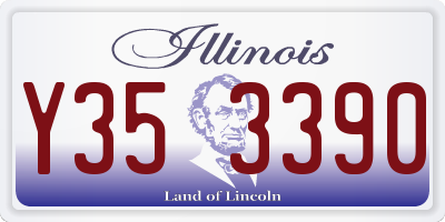 IL license plate Y353390