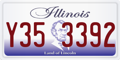 IL license plate Y353392