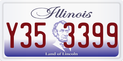 IL license plate Y353399