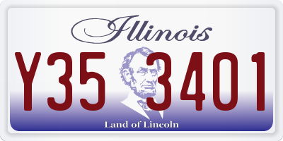 IL license plate Y353401