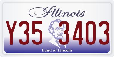 IL license plate Y353403