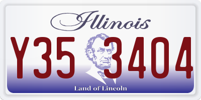 IL license plate Y353404
