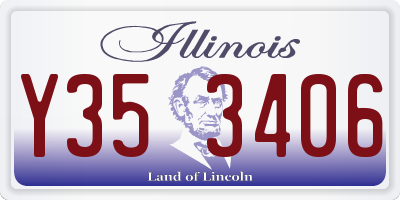 IL license plate Y353406