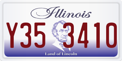 IL license plate Y353410