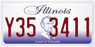 IL license plate Y353411