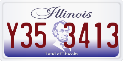 IL license plate Y353413