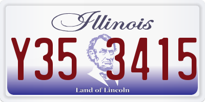IL license plate Y353415