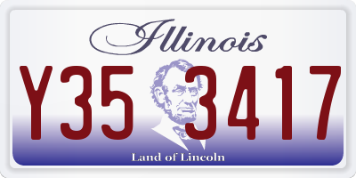 IL license plate Y353417