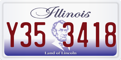 IL license plate Y353418