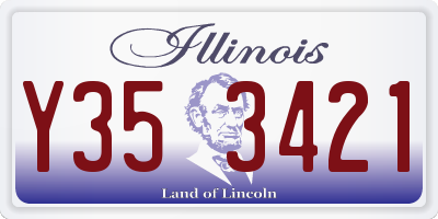 IL license plate Y353421