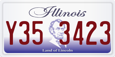 IL license plate Y353423