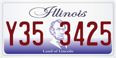 IL license plate Y353425