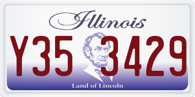 IL license plate Y353429