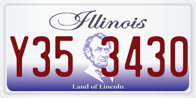 IL license plate Y353430
