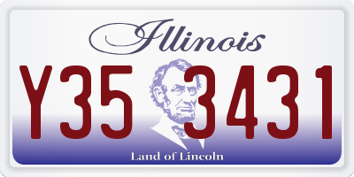 IL license plate Y353431