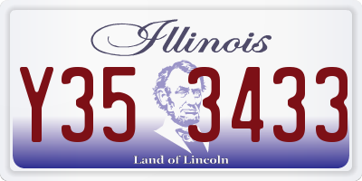 IL license plate Y353433
