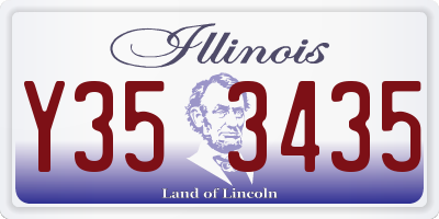 IL license plate Y353435