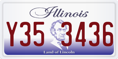IL license plate Y353436