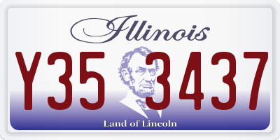 IL license plate Y353437