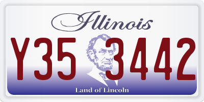 IL license plate Y353442