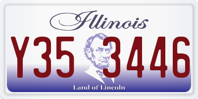 IL license plate Y353446